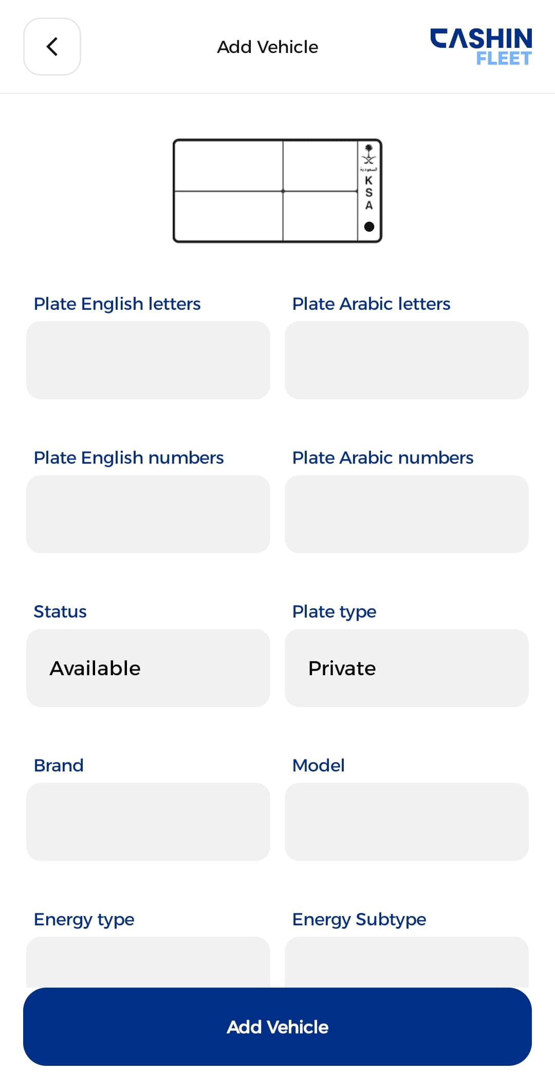 Add a Vehicle