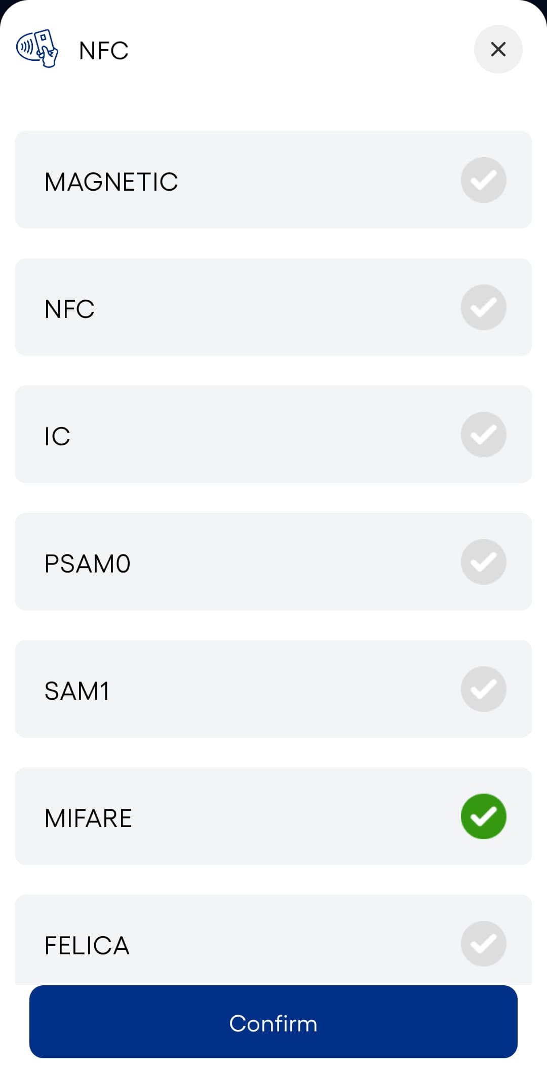 NFC Settings